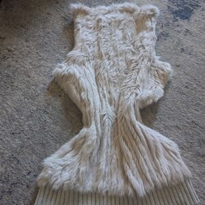 Love Token Fur Vest in Cream